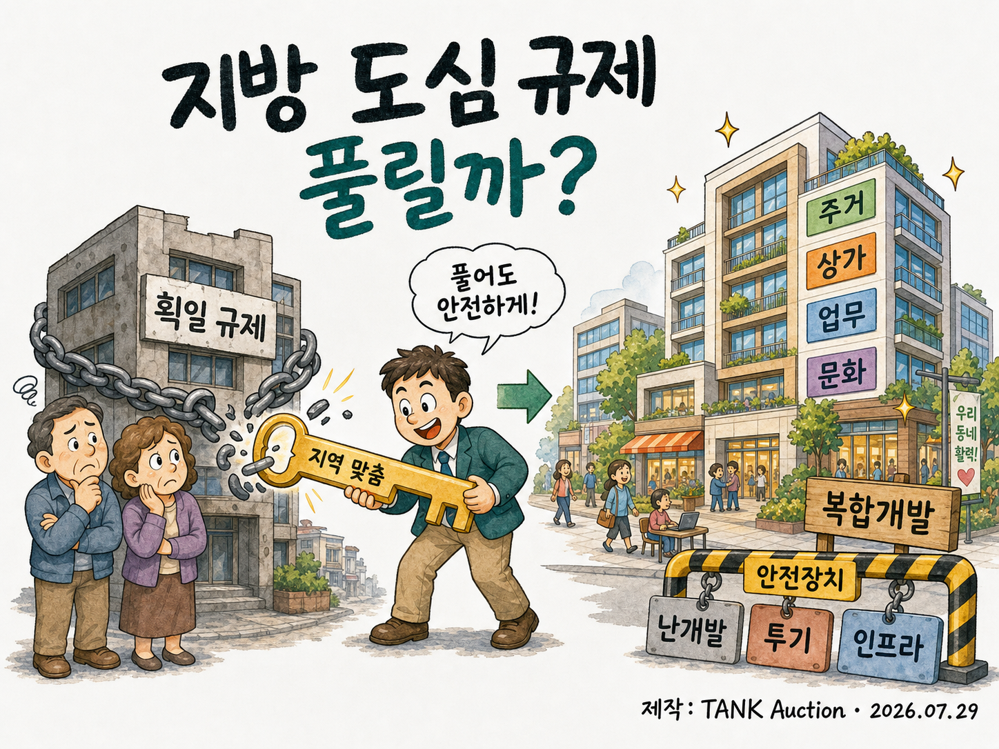 지방 도심 규제 풀릴까?