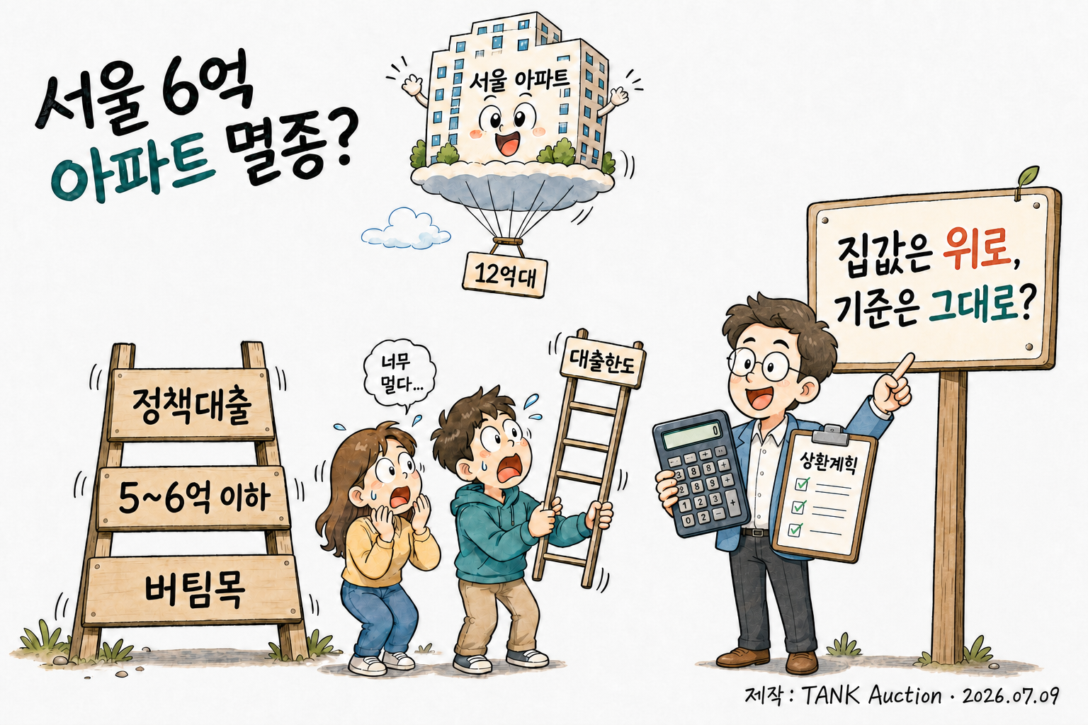 집값은 하늘로, 대출 사다리는 제자리