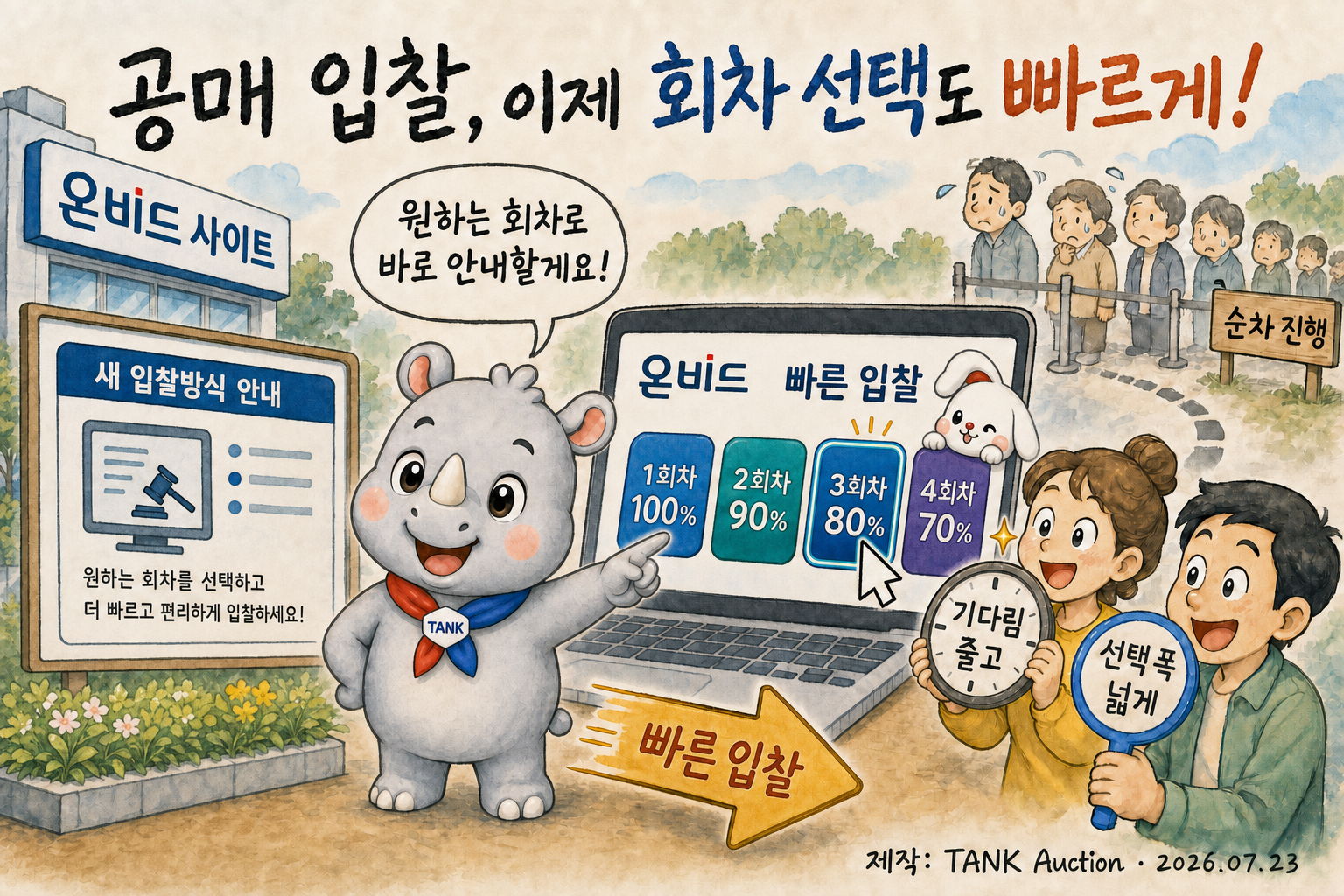 공매 입찰, 원하는 회차로 더 빠르게