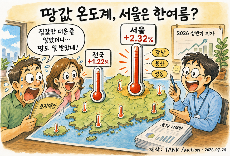 땅값 온도계, 서울은 벌써 한여름