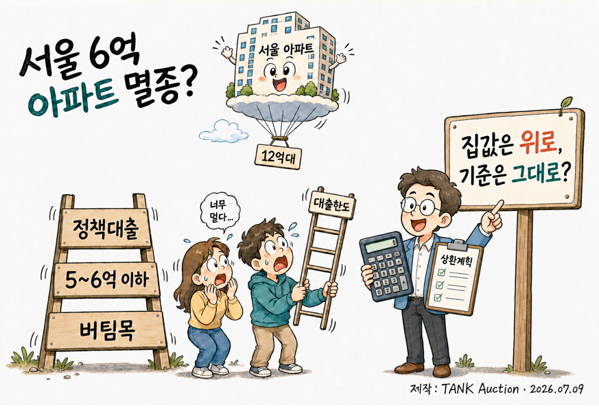 집값은 하늘로, 대출 사다리는 제자리