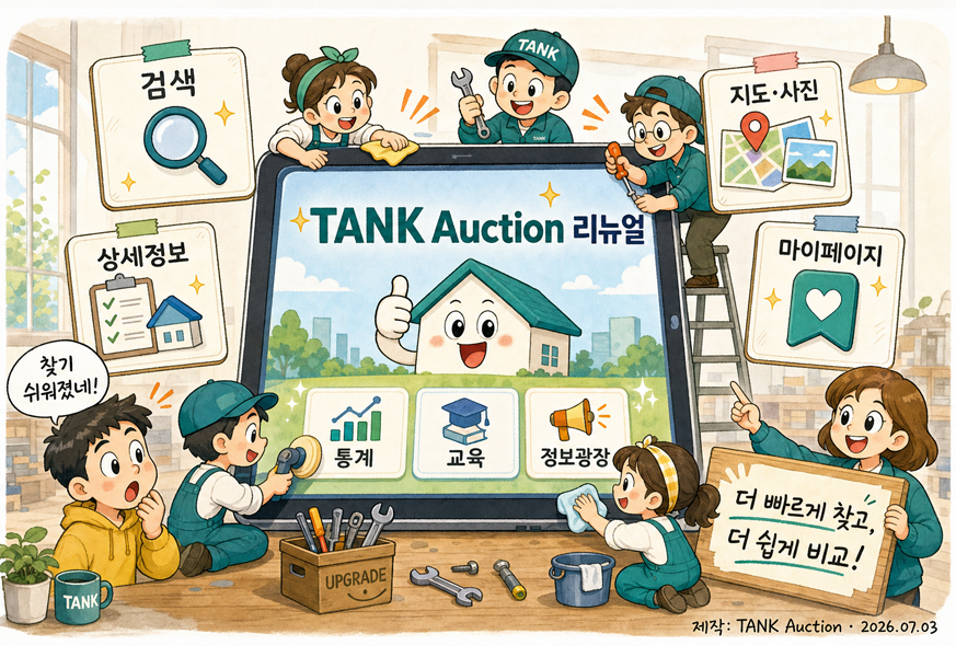 탱크옥션, 더 빠르고 더 편리하게 새로워졌습니다