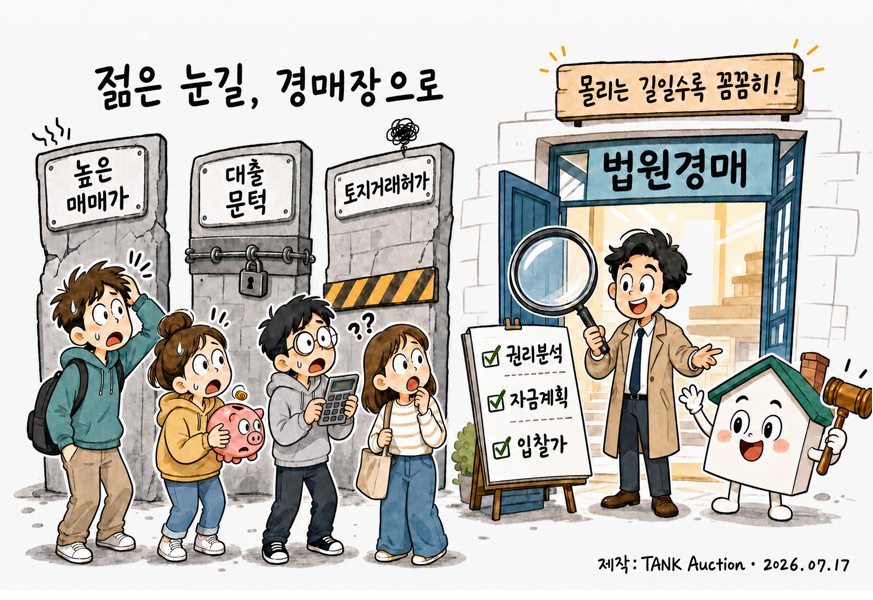 젊은 눈길, 경매장으로