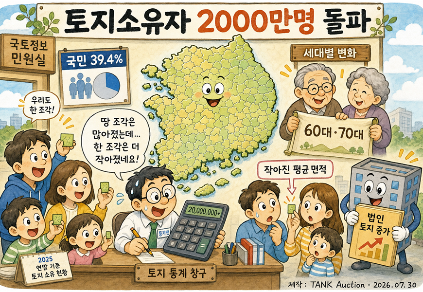 땅 주인은 늘고, 땅 조각은 작아지고