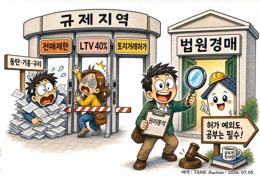 규제의 문턱, 경매는 공부한 사람의 다른 문
